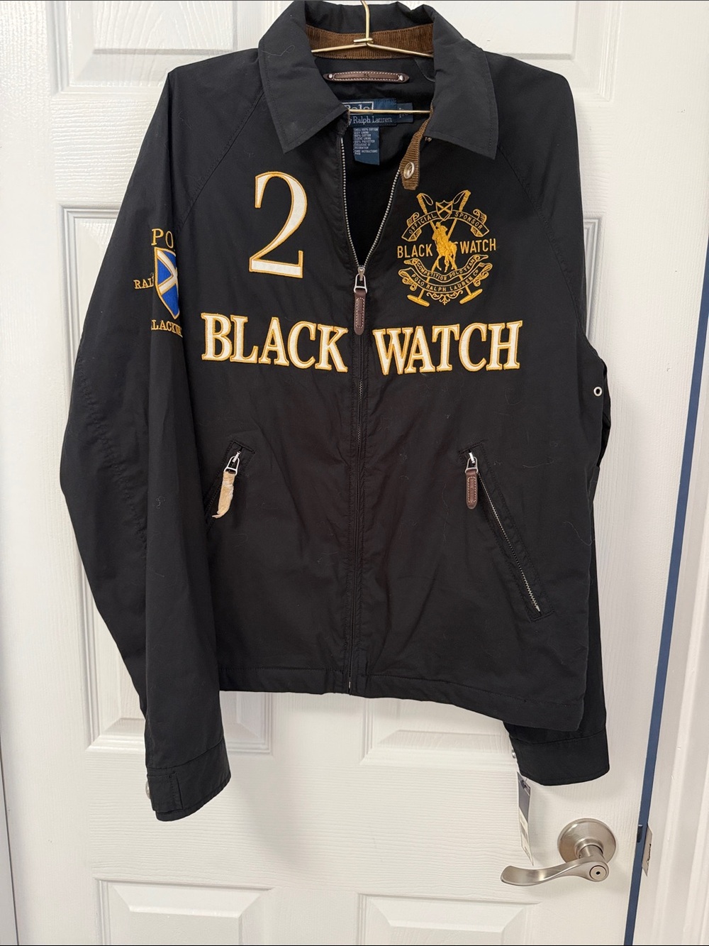 Polo Ralph Lauren Black Watch Polo Team Embroidered Harrington Jacket